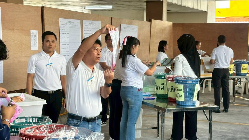 เปิดผลนับคะแนนเลือกตั้งใหม่ หน่วย 9 เขต 15 คันนายาว กทม. “พรรคประชาชน”กวาดคะแนนสูงสุด