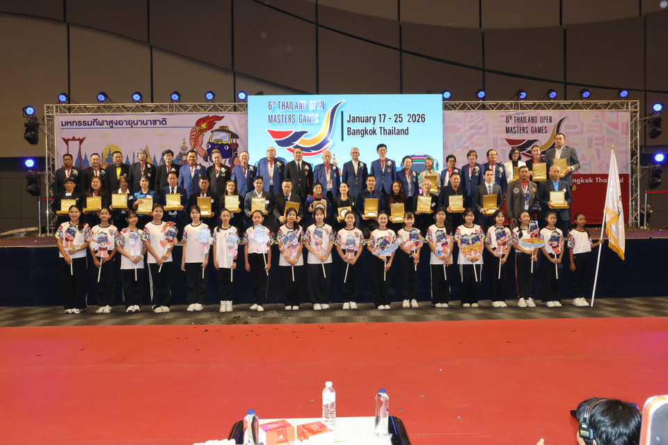 เปิดอย่างยิ่งใหญ่ 38 ชาติ ร่วมชิงชัย ไทยแลนด์ โอเพ่น มาสเตอร์เกมส์ ครั้งที่ 6 