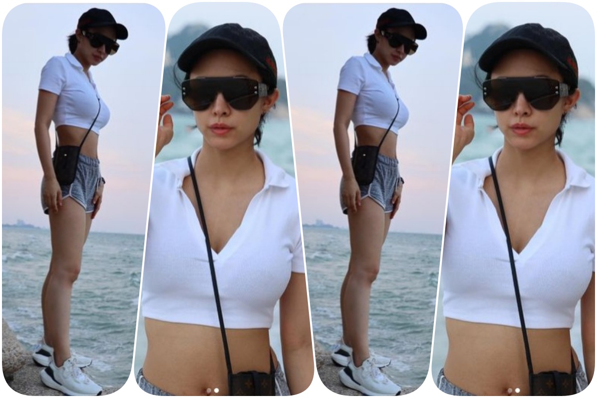 'น้ำชา' อวดหุ่นเฟิร์มสุดแซ่บ! หลังคลอด