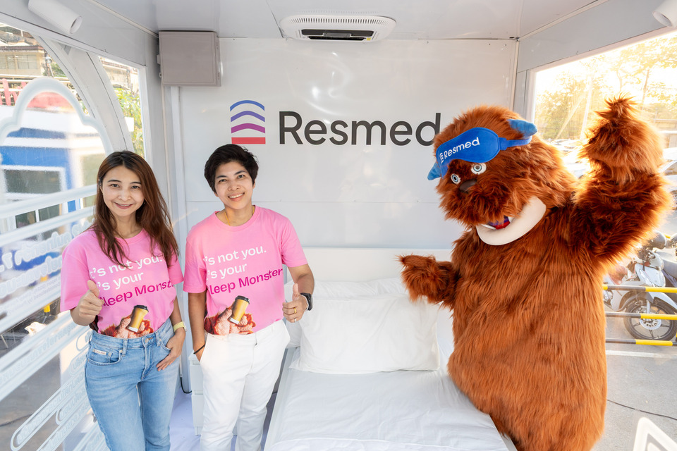 Resmed เปิดแคมเปญรับ World Sleep Day 2026 ส่งรถโมบายล์ ปราบ Sleep Monster ปลุกคนไทย 7.7 ล้านคนตื่นจากภัยเงียบ ภาวะหยุดหายใจขณะหลับ  (OSA)