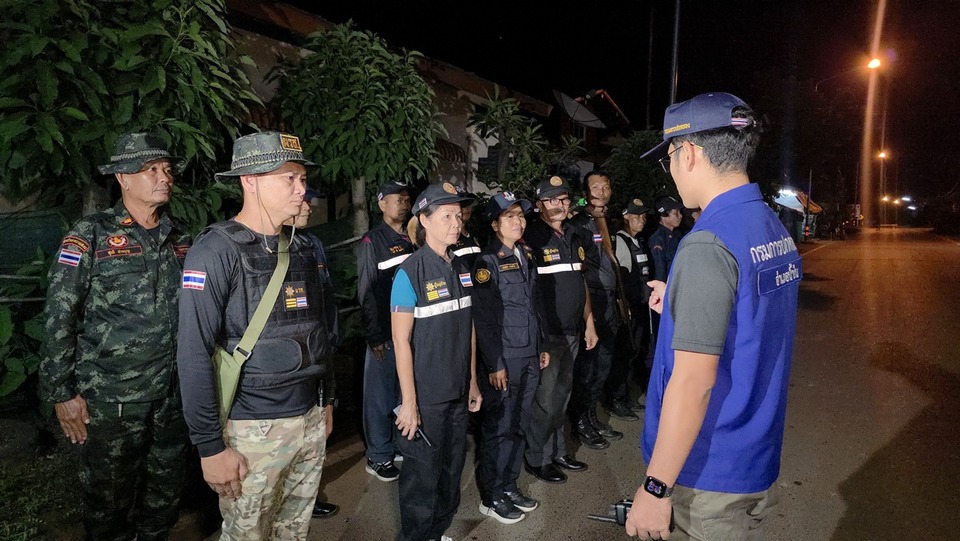 อำเภอน้ำยืนปล่อยแถว ชรบ.ชายแดน ตรวจความพร้อม 100% รับมือสถานการณ์ฉุกเฉิน
