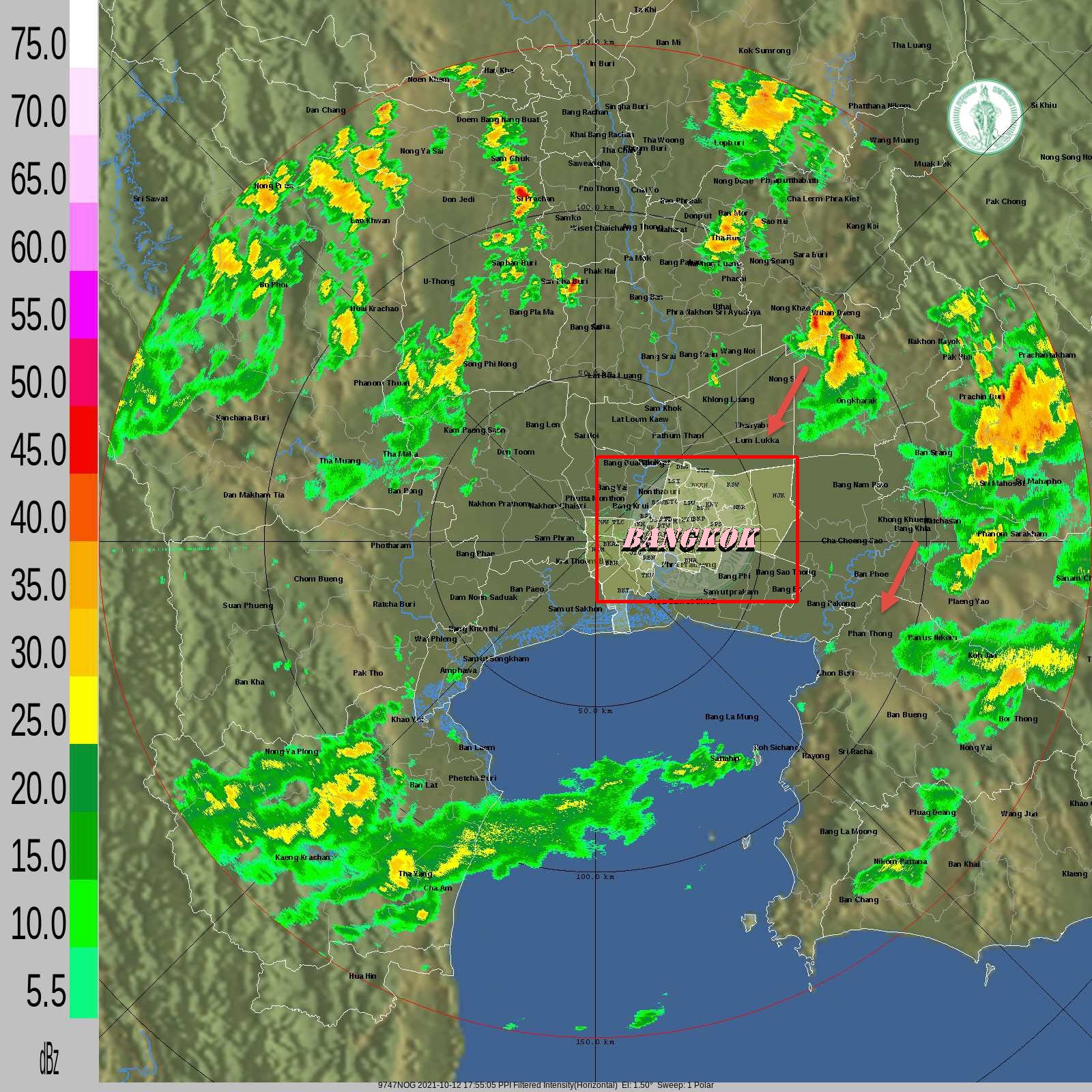 ฝนล้อมรอบกทม.แต่ตกที่อื่น  ลุ้น!กลุ่มจากทิศตอ.ช่วยดับร้อน