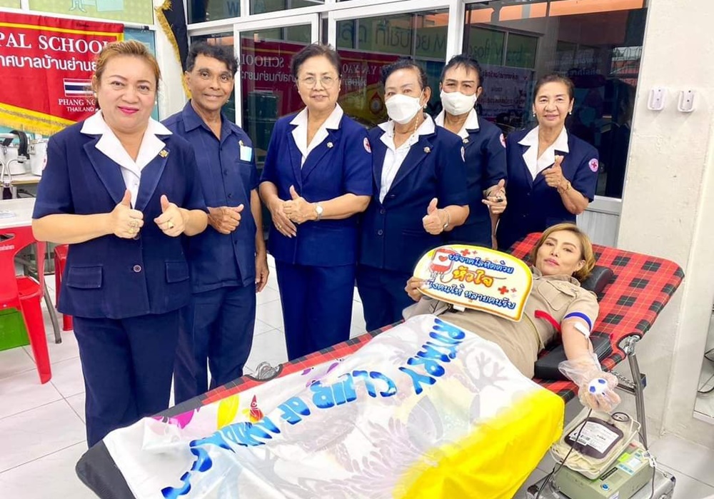 เหล่ากาชาดพังงา ออกหน่วยรับบริจาคโลหิต ณ โรงเรียนราชประชานุเคราะห์ 35 และโรงเรียนเทศบาลบ้านย่านยาว