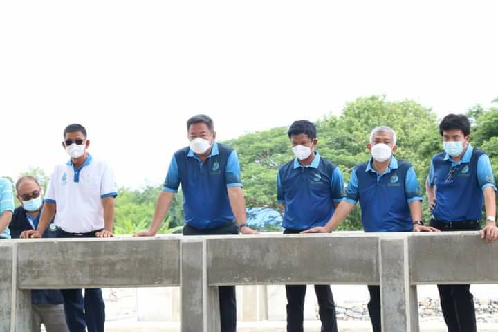 ผอ.สนง.ชลประทานที่ 1  ตรวจความพร้อมโครงการประตูระบายน้ำบ้านแม่ปูคา พร้อมระบบระบายน้ำ 