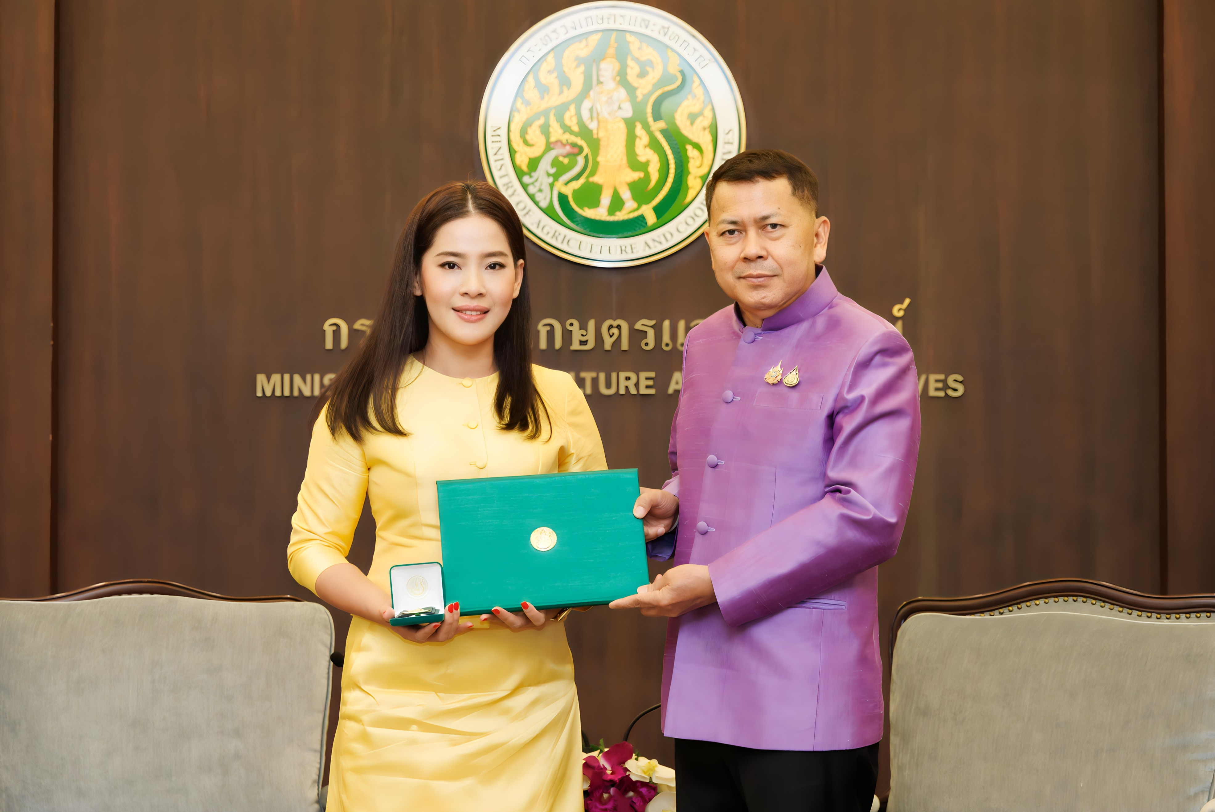 “ธันยลักษณ์ พรหมมณี” สุดปลื้ม! รับเครื่องหมายเชิดชูเกียรติสืบสานเกษตรกรรมยั่งยืน ประจำปี 2568 