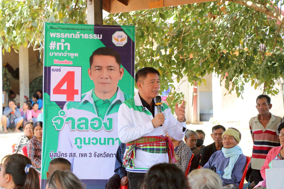 “จำลอง” กล้าธรรม ลุยห้วยเม็ก 7 ตำบล ชู 4 กล้า 2 ทำ แก้ที่ดิน มั่นใจรักษาแชมป์ กาฬสินธุ์ เขต 3 