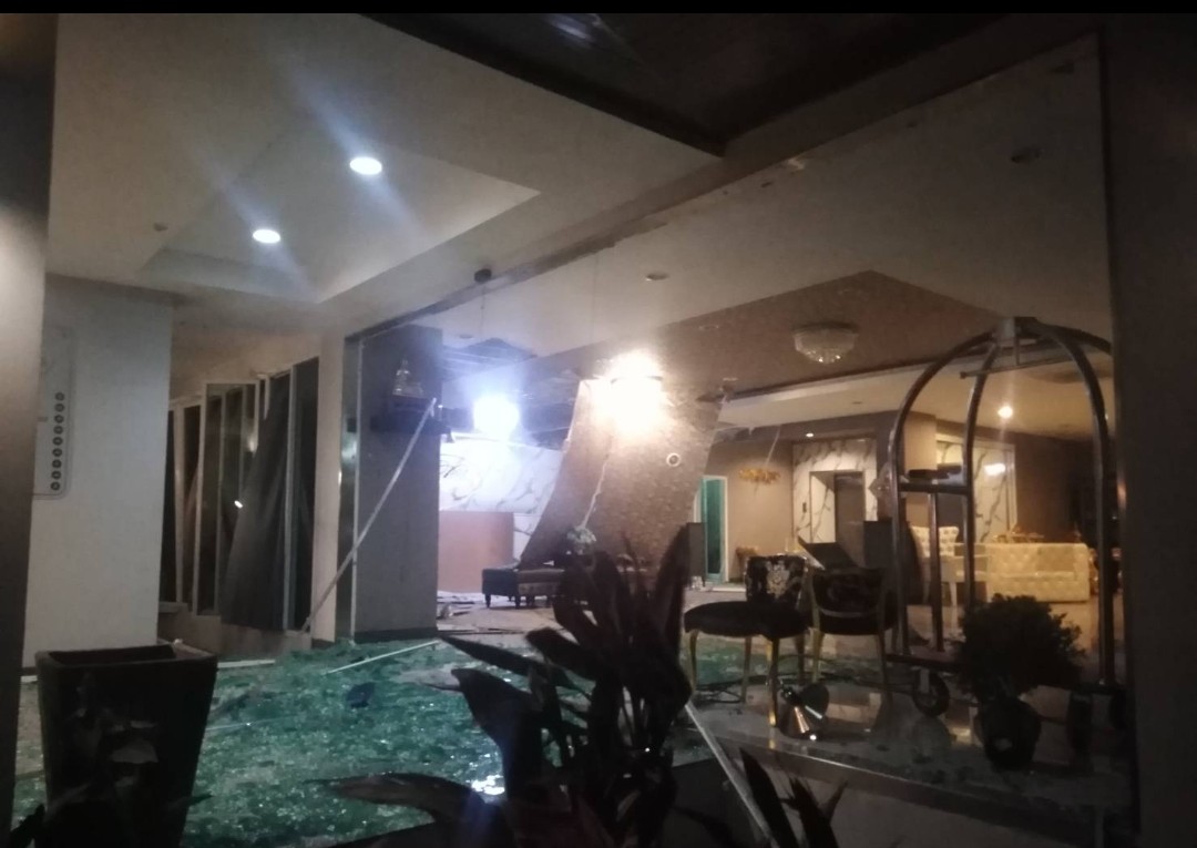 แก๊สรั่วเกิดระเบิดภายในโรงแรมย่านบางบ่อ เจ็บ1ราย    