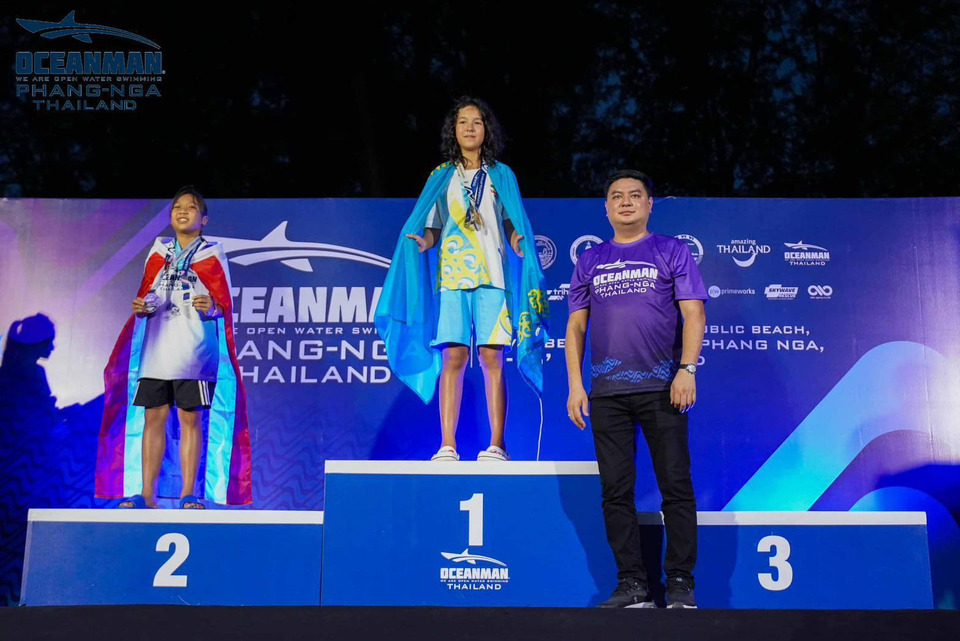 เด็กหญิงภูเก็ตสร้างประวัติศาสตร์ คว้าอันดับ 2 รุ่น U13 OCEANMAN แข่ง 36 ประเทศ 