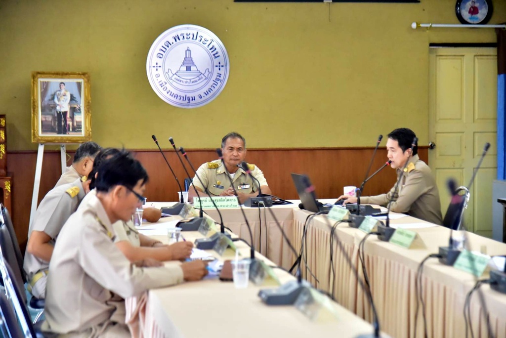 อบต.พระประโทน ประชุมสภาองค์การบริหารส่วนตำบลพระประโทน สมัยสามัญที่ 1 ประจำปี 2568