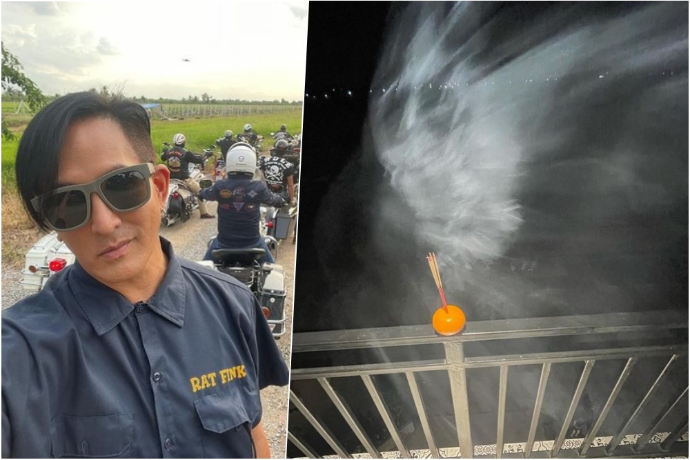 'พีท ทองเจือ' โพสต์ภาพชวนขนลุก หลังจุดธูปริมระเบียง