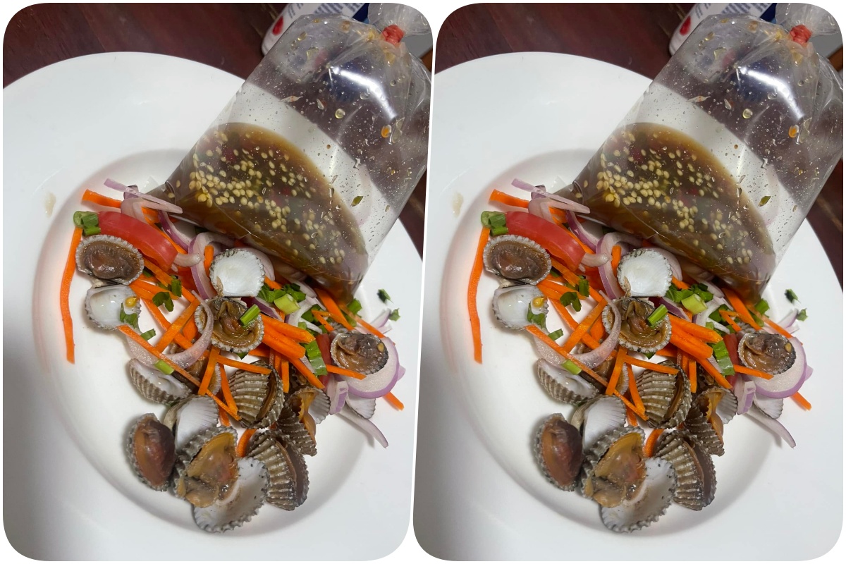 อึ้งเลย! สั่งยำหอยแครง 100 บาท เจอ 9 ตัว ถามจะกินยังไงให้หมด