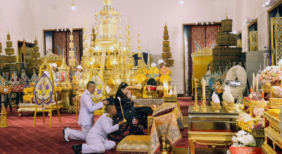 กรมพระศรีสวางควัฒนฯ เสด็จฯ บำเพ็ญพระราชกุศลพระพิธีธรรมสวดพระอภิธรรมพระศพ เจ้าฟ้าพัชรกิติยาภาฯ