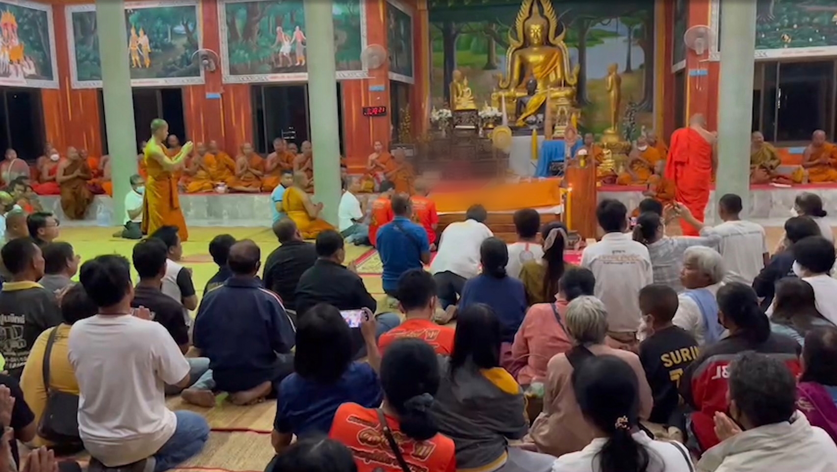  เหลือเชื่อเกจิดังเมืองช้าง ละสังขารวันเดียวกับวัดเกิด 85 ปี​ ศิษยานุศิษย์ แห่กราบสรีระสังขารตลอดทั้งวัน
