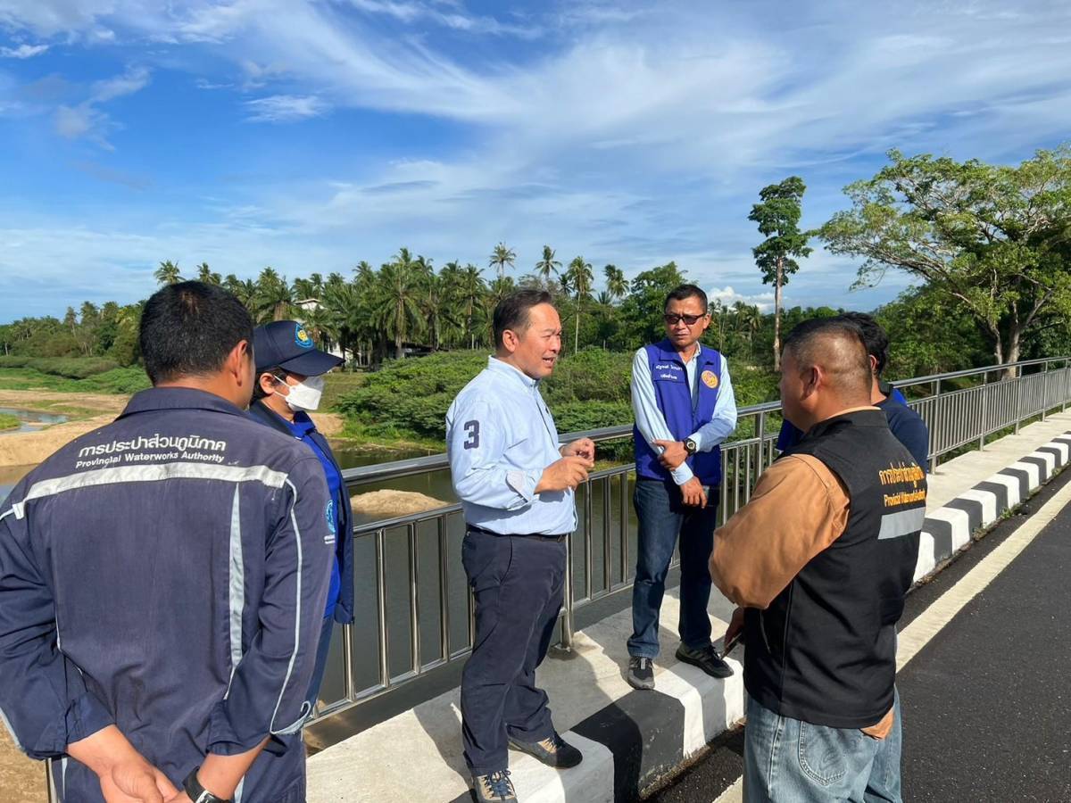 กปภ. เร่งแก้ปัญหาปริมาณน้ำดิบลดลงในพื้นที่ กปภ.สาขาบางสะพานจากสถานการณ์ฝนตกน้อย