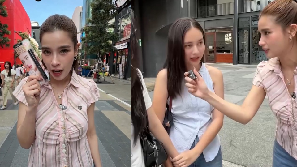 ของจริง วิว ไม่พูดเยอะ! V Mascara ติดแน่นทนน้ำ จนผู้โชคดีบอก “คุชชั่นหลุด แต่มาสคาร่าไม่ไปไหน!”