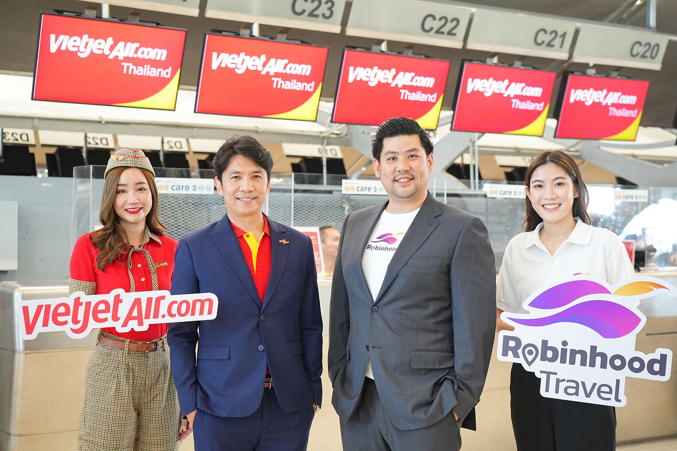 Robinhood ควงแขน Thai Vietjet มอบประสบการณ์พิเศษ เสิร์ฟความสดชื่นในทุกเส้นทางด้วยเครื่องดื่มฟรีเฉพาะลูกค้า Robinhood Travel