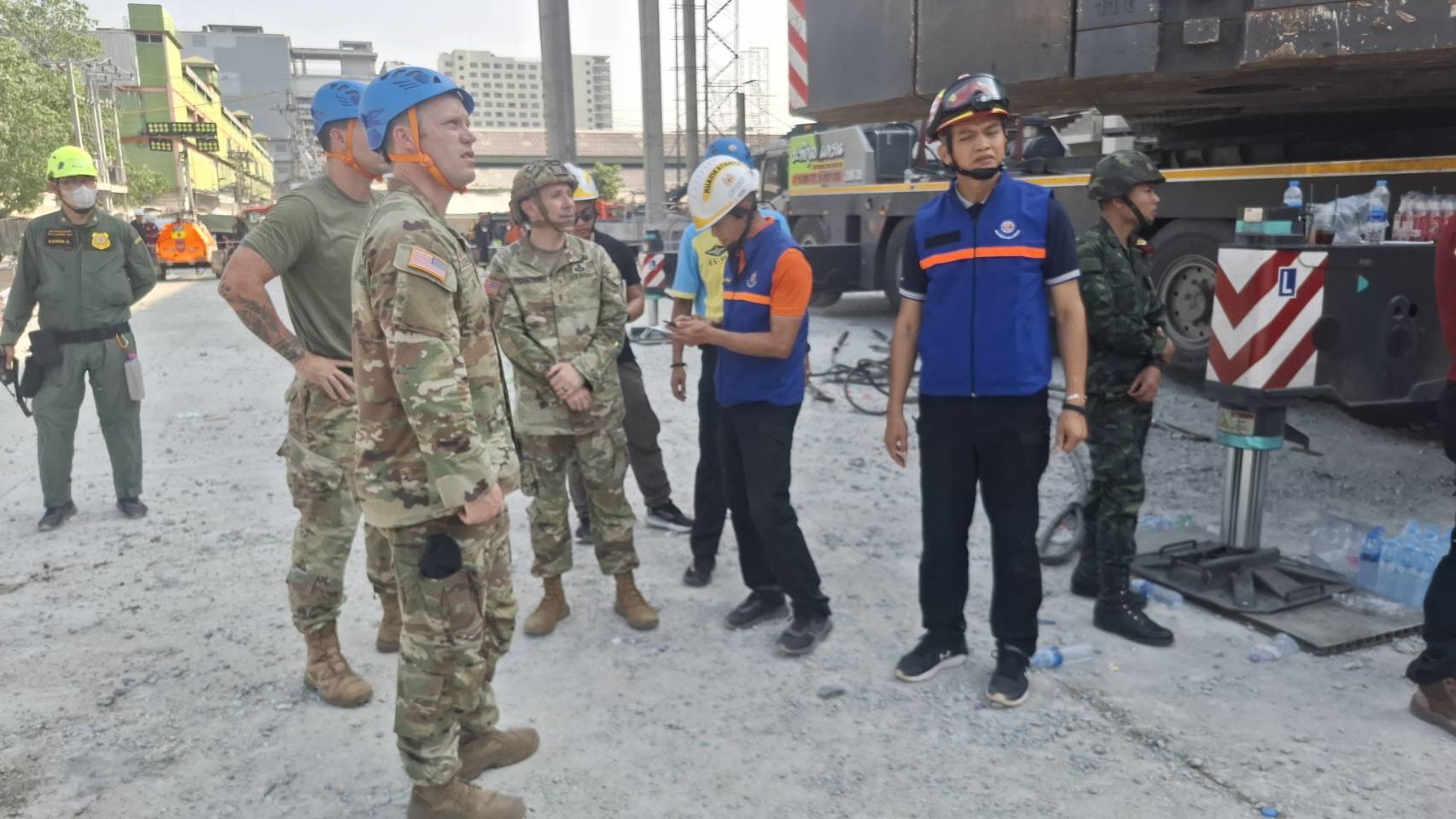 ทหารสหรัฐฯ ลุยเสริมทัพช่วยค้นหาผู้รอดชีวิต ตึกสตง.ถล่ม