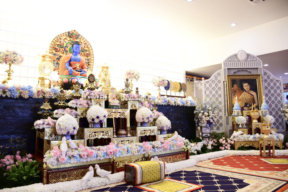 วัดกิ่วกาญจน์ จัดพิธีบำเพ็ญกุศลสตมวาร 100 วัน อุทิศถวายเป็นพระราชกุศลแด่ พระพันปีหลวง