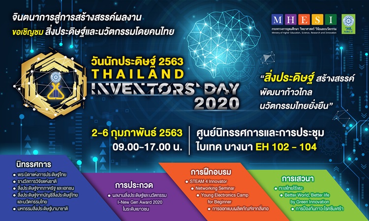 วช. เชิญร่วมงานวันนักประดิษฐ์ ประจำปี 2563
