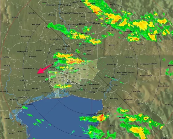 ฝนปกคลุมทั่วกรุงเทพฯ ตกสูงสุดที่เขตสายไหม 4.0 มม.ต่อเนื่องปากเกร็ด-ปทุม-สมุทรปราการ แนวโน้มคงที่