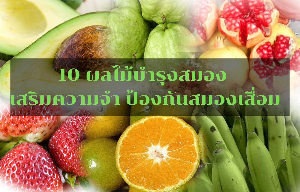 10 ผลไม้บำรุงสมอง เสริมความจำ ป้องกันสมองเสื่อม