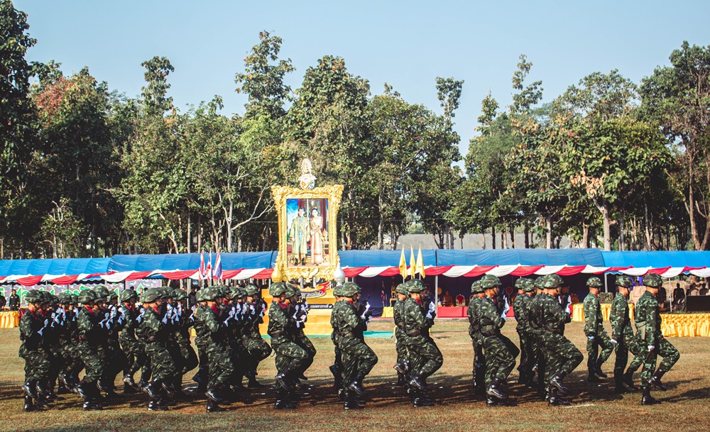 ค่ายโสณบัณฑิตย์ ทำพิธีบวงสรวงพระบรมราชานุสาวรีย์สมเด็จพระนเรศวรมหาราชในวันสถาปนากองทัพไทย