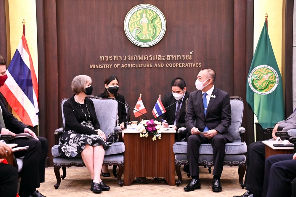 เกษตรฯไทย หารือแคนาดา ผลักดันส่งออกสินค้าเกษตรมูลค่า 2 หมื่นล้าน