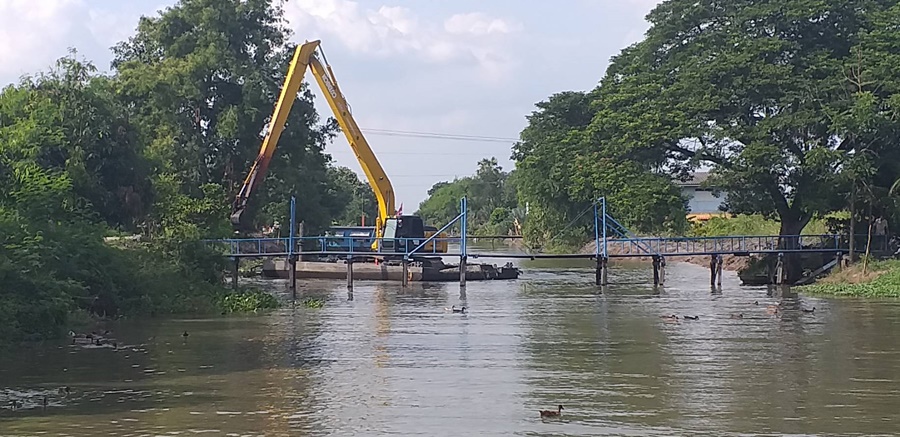 ชป. ลุยพัฒนาคลองเปรมประชากร เพิ่มความคล่องระบายน้ำ-ลดน้ำเน่าเสีย