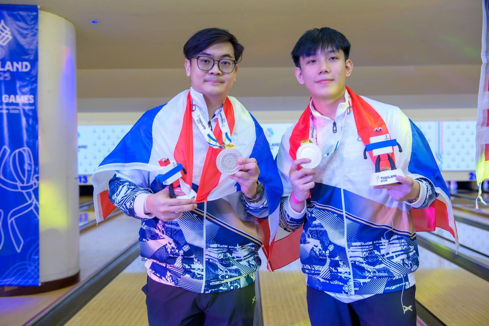 เต็มที่! วิลินกร-ลภัสดนัย ได้เหรียญเงินโบว์ลิ่งชายคู่ ซีเกมส์ ครั้งที่ 33