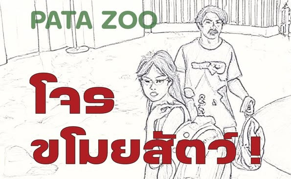 "สวนสัตว์พาต้า" เปิดภาพสเก็ตช์ชายหญิง ขโมย " กิ้งก่าจระเข้จีน-ซาลาแมนเดอร์ลายเสือ" แจ้งความที่สน.แล้ว