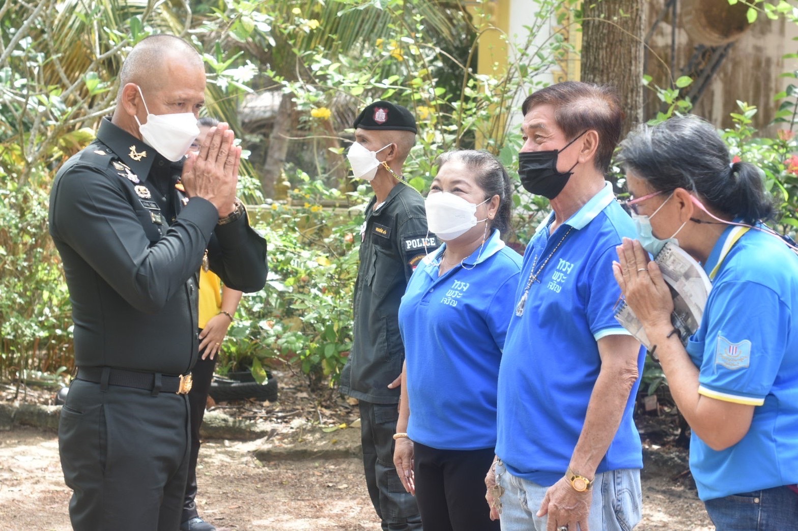 ผอ.ศปพร. ส่งเสริมกิจกรรมทางพระพุทธศาสนา พบปะให้กำลังใจพี่น้องสมาชิกโครงการราษฎรอาสารักษาหมู่บ้าน (อรบ.)