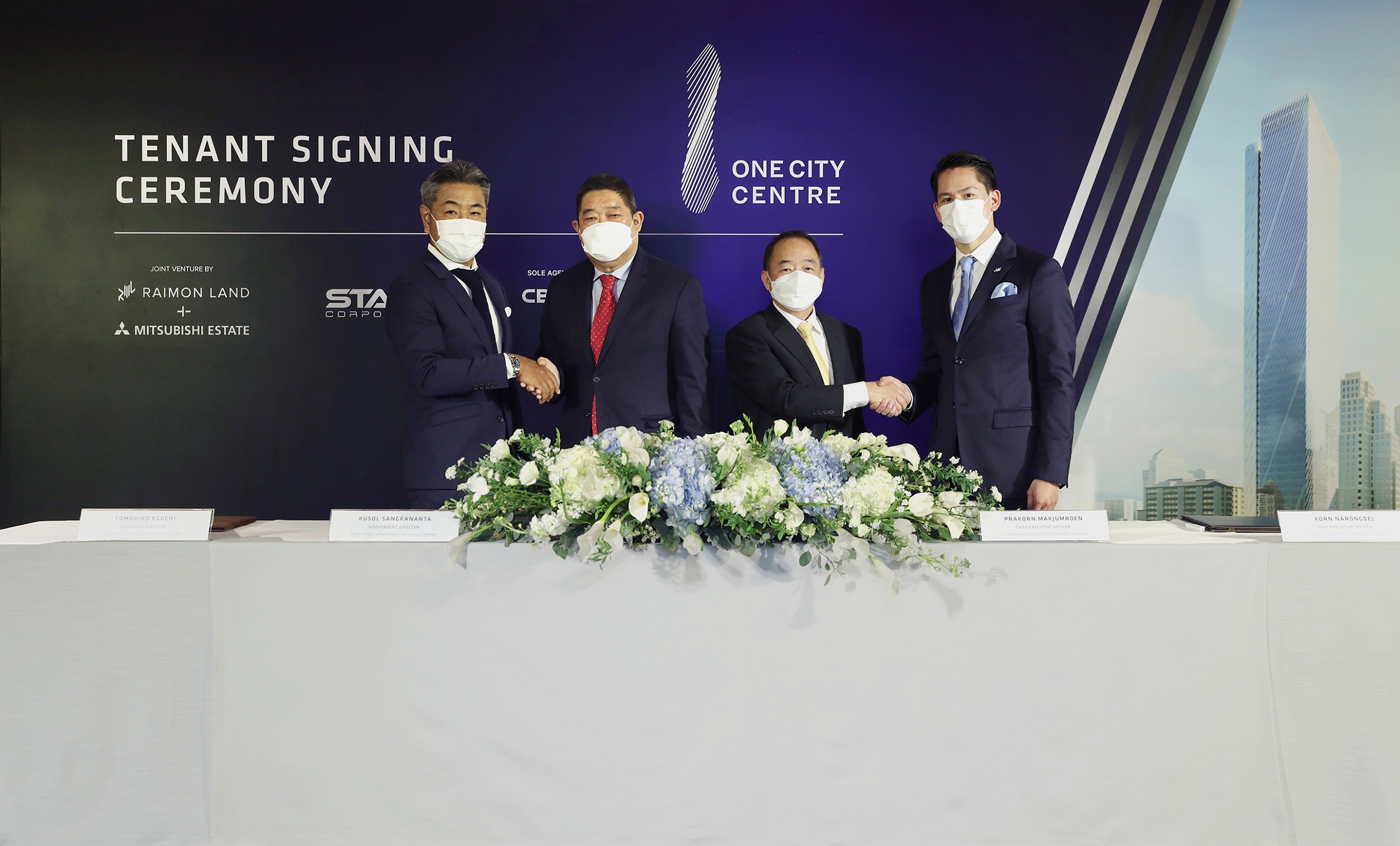 ไรมอน แลนด์ และ มิตซูบิชิ เอสเตท  ต้อนรับ สตาร์ค คอร์เปอเรชั่น  ผู้เช่าพื้นที่ วัน ซิตี้ เซ็นเตอร์ (โอซีซี) รายใหม่ล่าสุด 