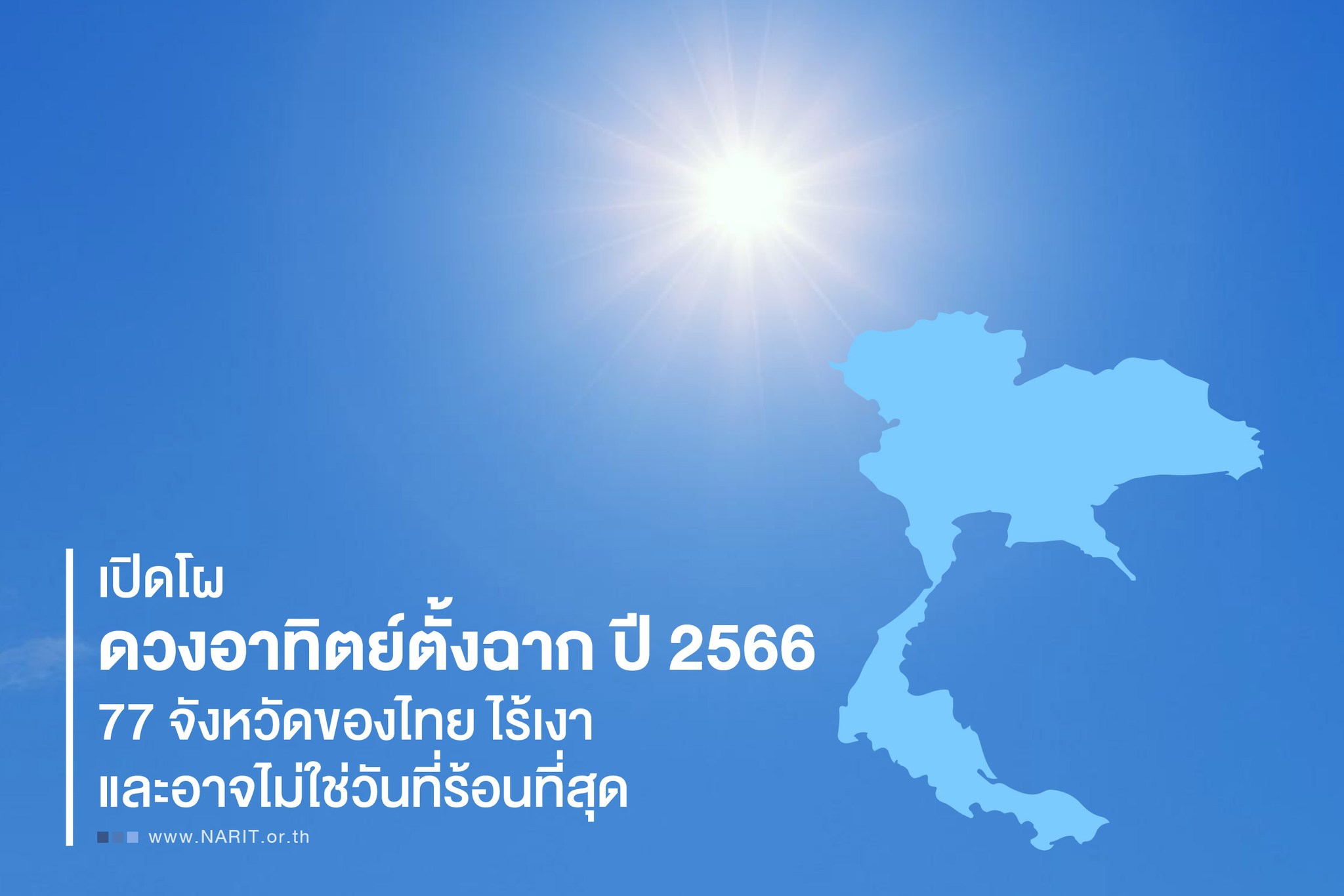เตรียมไร้เงากันอีกครั้ง! เปิดโผดวงอาทิตย์ตั้งฉาก 77 จังหวัดไทยปี 66 ทั่วประเทศ