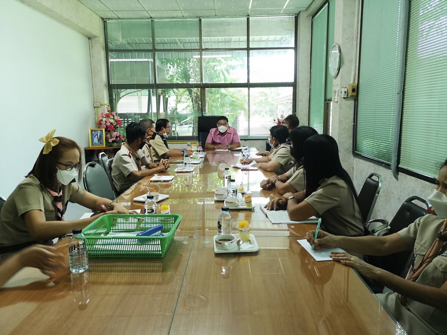 ร้อยเอ็ดตรวจติดตามการเปิดเรียน การฉีดวัคซีน และข้อเสนอแนะ โรงเรียนธวัชบุรีวิทยาคม