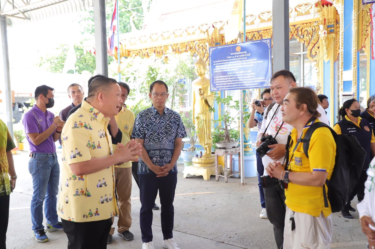 ผู้ว่าฯ อ่างทองร่วมกิจกรรมเปิดเส้นทางท่องเที่ยวตามรอย 10 สัมผัสศรัทธา เที่ยววัดวาเมืองอ่างทอง