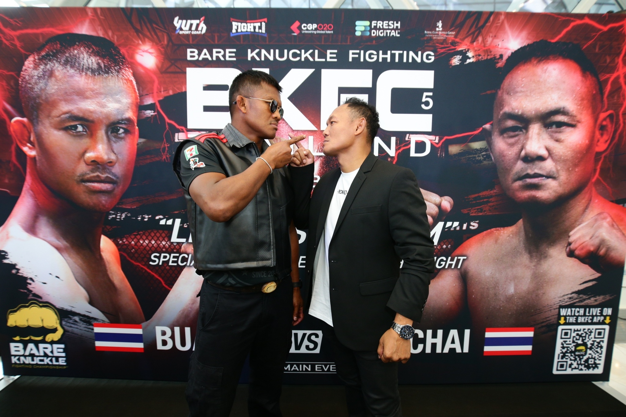 สังเวียนระอุ! "บัวขาว" ปะทะ "แสนชัย" ศึก BKFC นัด Special Rules Bare Knuckle Thai Fight 4 พ.ย.นี้ ที่พัทยา