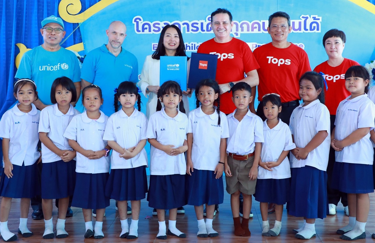 ท็อปส์ จับมือยูนิเซฟ ประเทศไทย ลงนามความร่วมมือ  โครงการเด็กทุกคนอ่านได้ ‘Every Child Can Read’ 