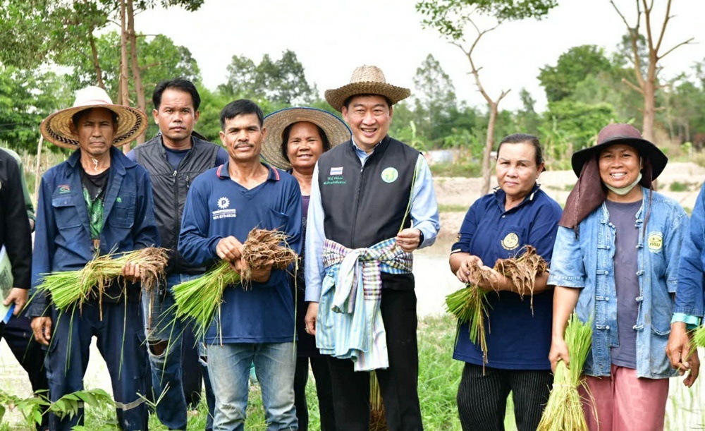 อธิบดี กสส. ตรวจเยี่ยมสมาชิก สกก.โคกไผทป่าไม้งาม รวมตัวทำนาแบบประณีต สร้างความพอเพียงในพื้นที่ คทช.