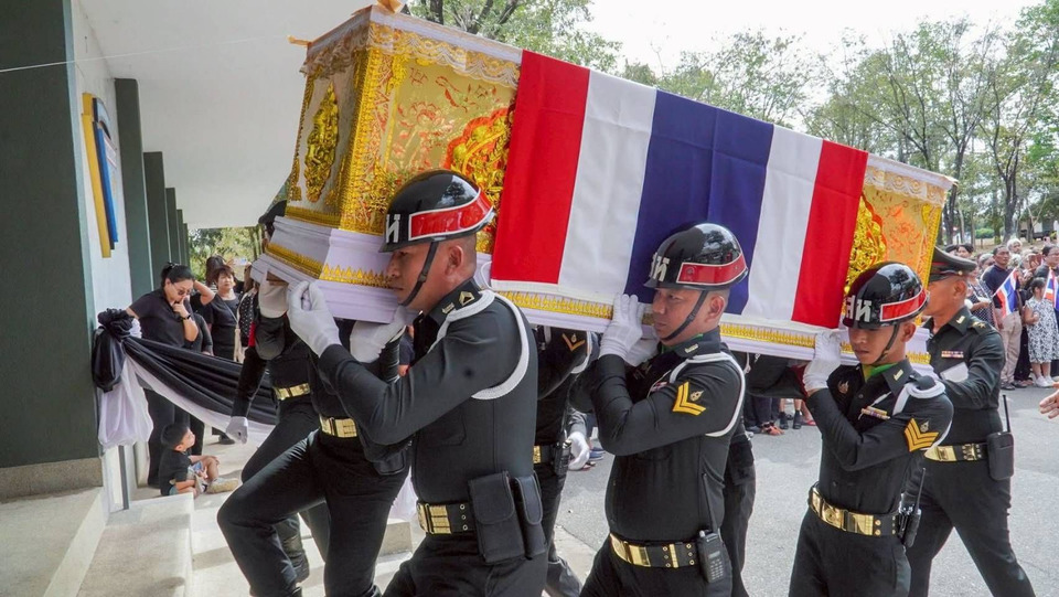 ปราจีนบุรีสดุดีวีรชน ส่งทหารกล้า 2 นาย พลีชีพภารกิจชายแดน อย่างสมเกียรติ