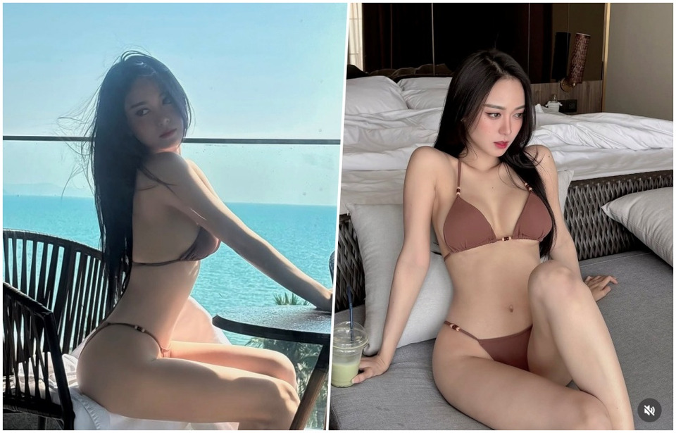 สวยฉ่ำจนทะเลจืด! “เอื้อย พรสวรรค์” อวดหุ่นแซ่บ ในชุดบิกินีสีน้ำตาล ออร่าพุ่งกระจาย