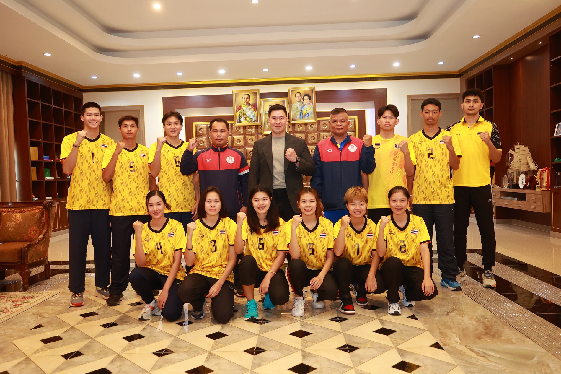 ทัพนักกีฬาตะกร้อ มกธ.ตัวแทนทีมชาติไทย ร่วมสู้ศึก “The 2024 China Sepaktakraw Open of Lancang – Mekong Cooperation” 