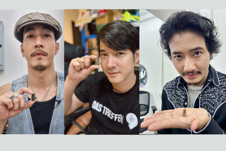 แรงศรัทธาสะเทือนโซเชียล! 3 พระเอกตัวท็อป เป้ - โตโน่ - มาริโอ้ พร้อมใจถือ #เสือรุ่นแรกหลวงปู่ศิลา