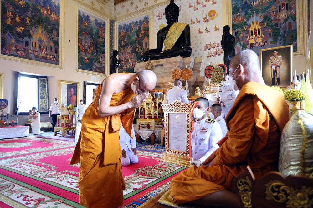 ประจวบฯ ประกอบพิธีเจริญชัยมงคลคาถา ในโอกาสพระราชสุทธิโมลี เจ้าอาวาสวัดธรรมิการามวรวิหาร ได้รับพระราชทานสมณศักดิ์ "ชั้นเทพ"