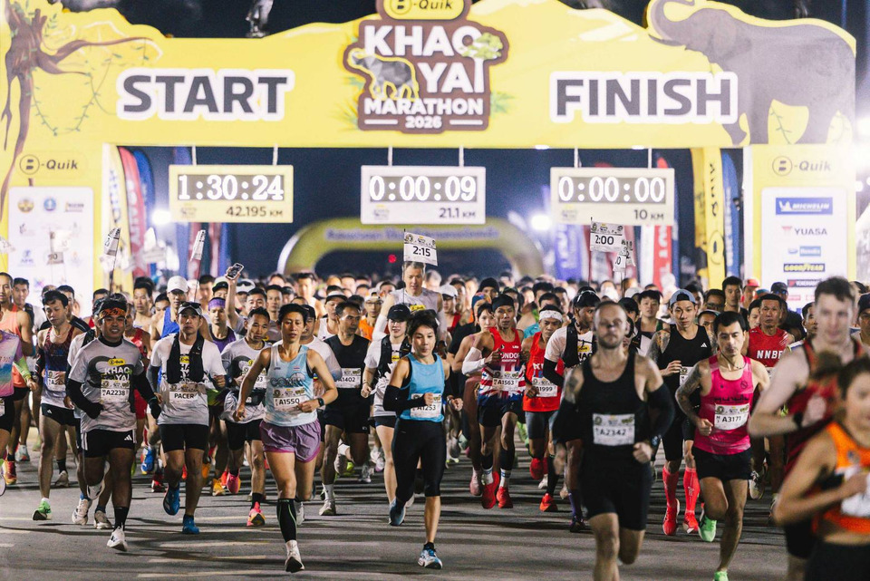 “B-QUIK KHAO YAI MARATHON 2026” สนามวิ่งมาราธอนบนผืนป่ามรดกโลกปี2 นักวิ่งตอบรับทั่วปท.กว่า 8,000 คน