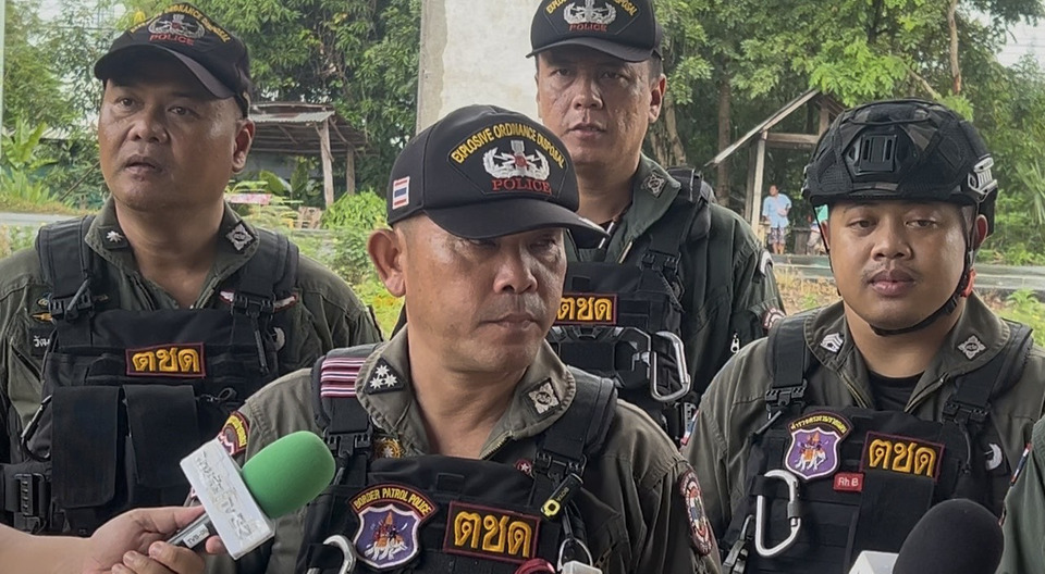 EOD ตชด.22 เก็บกู้จรวดตกชายแดนเขาพระวิหาร เร่งสร้างความปลอดภัย 