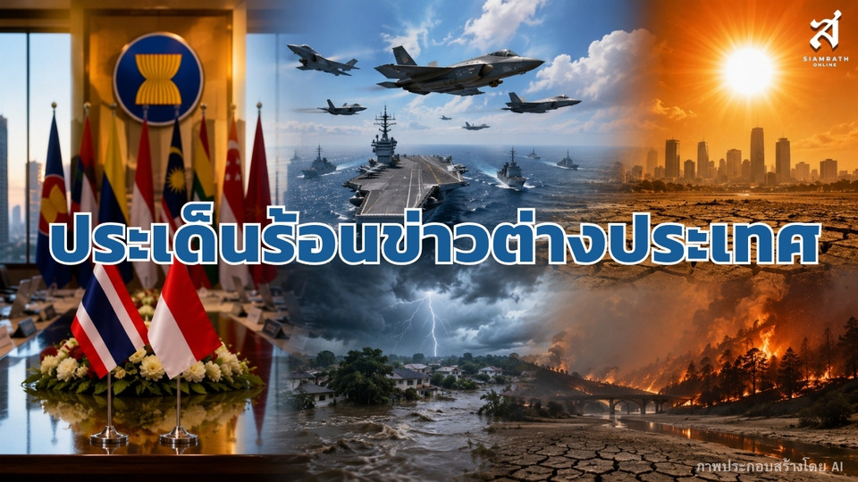 ประเด็นร้อนข่าวต่างประเทศ วันที่ 3 สิงหาคม 2569