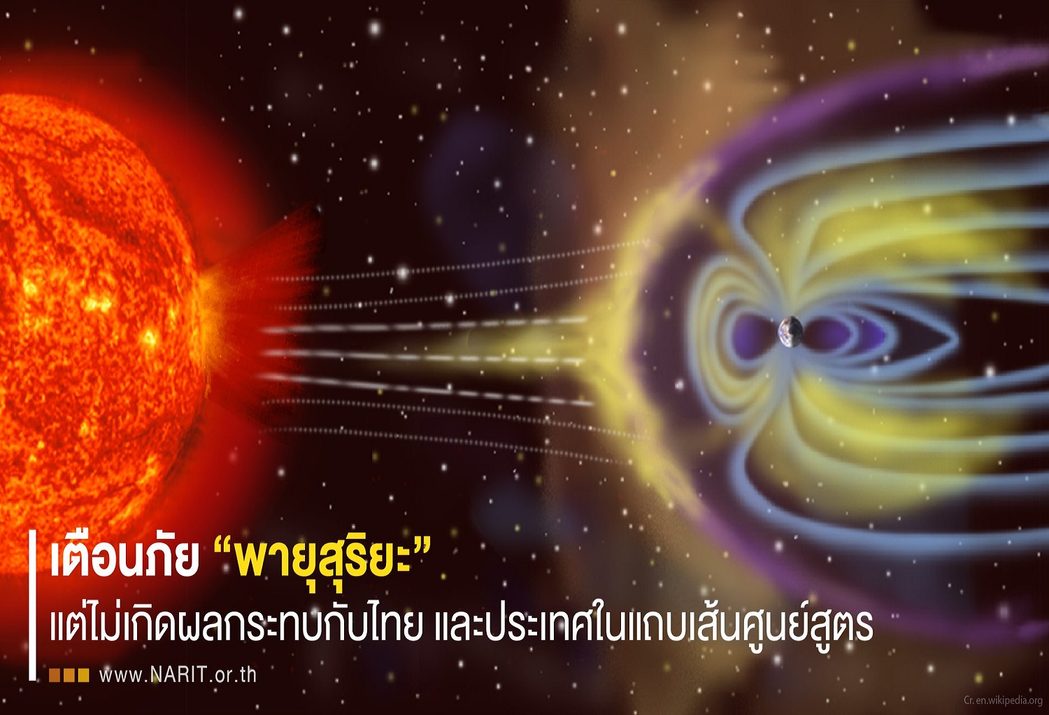 โลกเตือนภัย! "พายุสุริยะ" ไม่กระทบไทย-แถบศูนย์สูตร