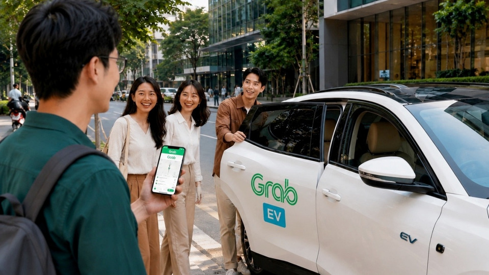 แกร็บ ส่ง Group Ride อัปเกรด Grab EV ชวนคาร์พูล-นั่งรถอีวี ลดคาร์บอน หนุนการเดินทางรักษ์โลก