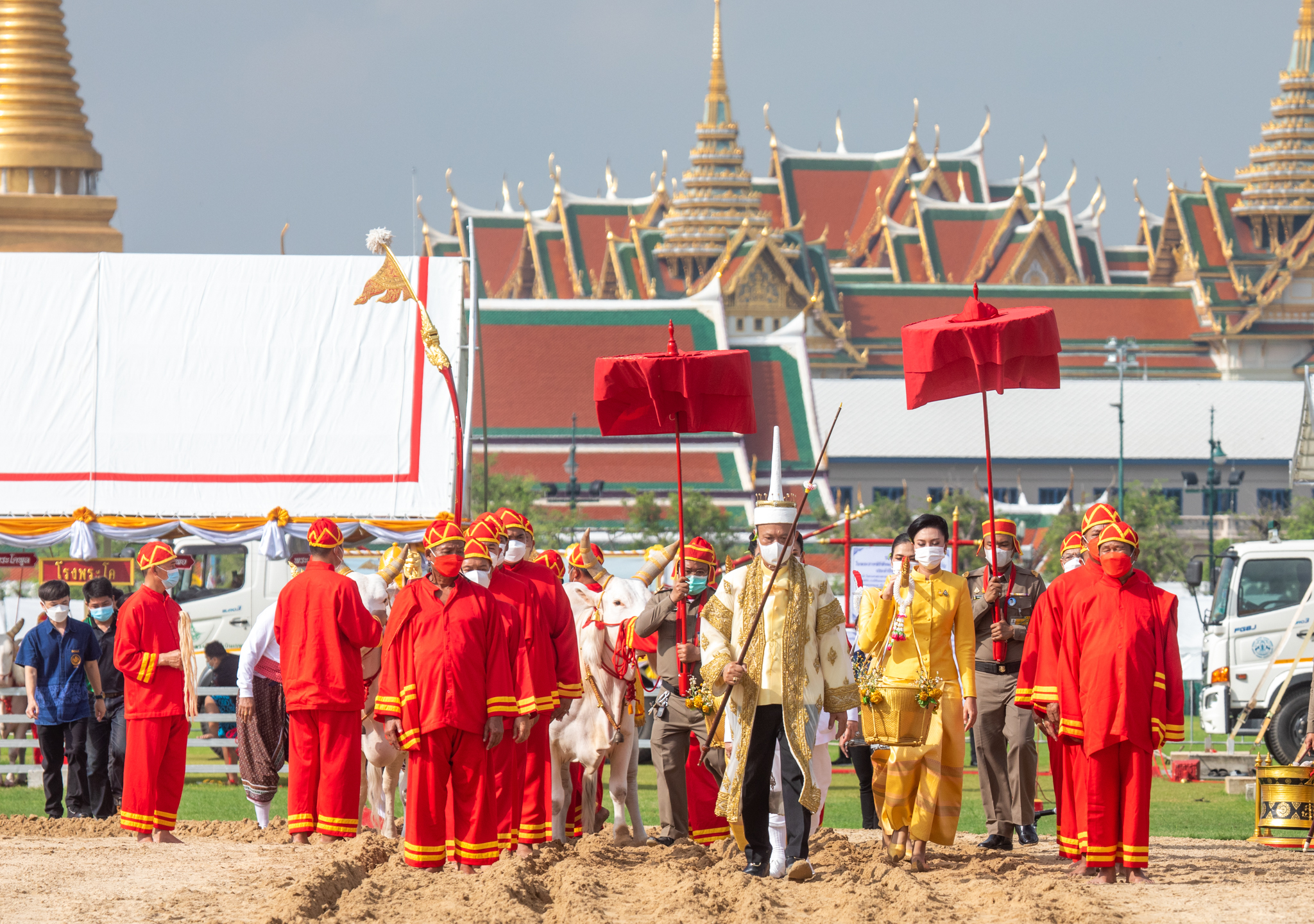 ซ้อมใหญ่งานพระราชพิธีพืชมงคลจรดพระนังคัลแรกนาขวัญปี 2565