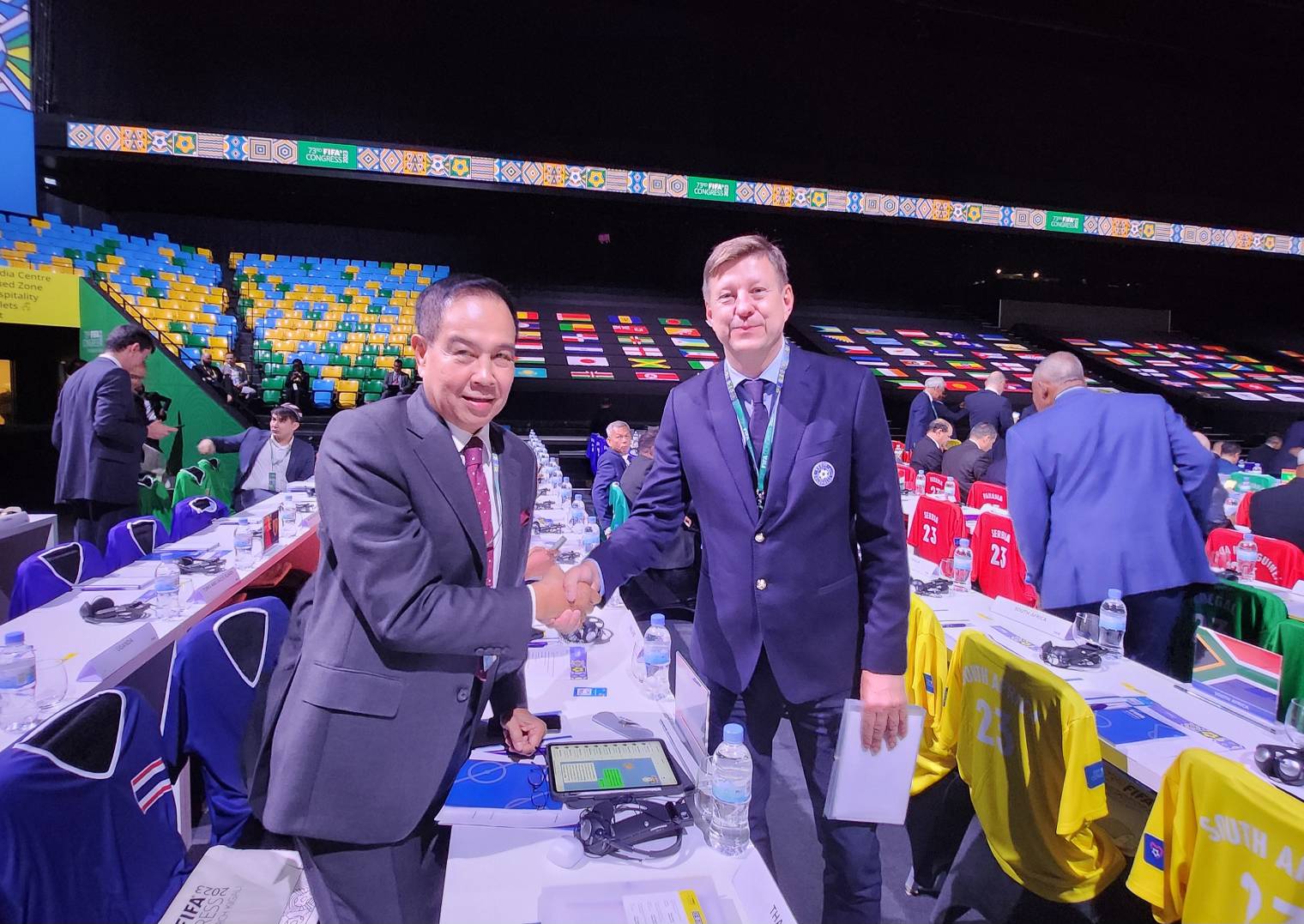 นายกส.บอลฯ ร่วมประชุมกับฟีฟ่า-ตัวแทนชาติอื่น หารือจัดฟุตบอลอุ่นเครื่อง